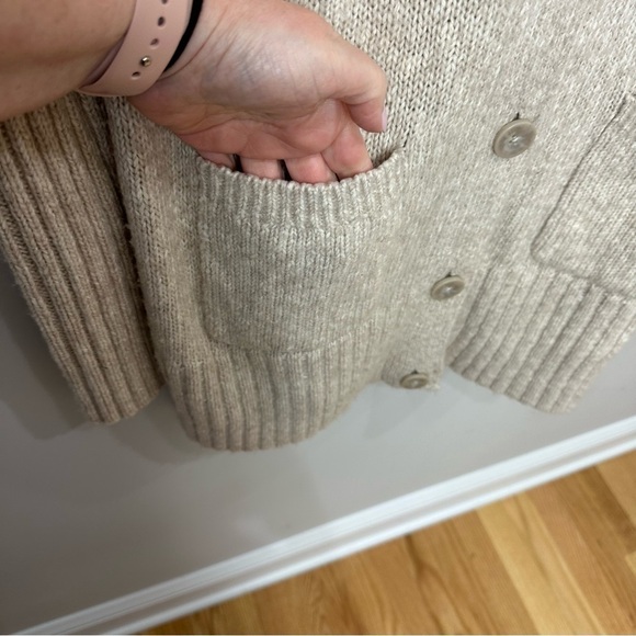 cabi Steady Shawl Collar Cardigan Sweater Cream Oatmeal 4275 - Picture 5 of 9